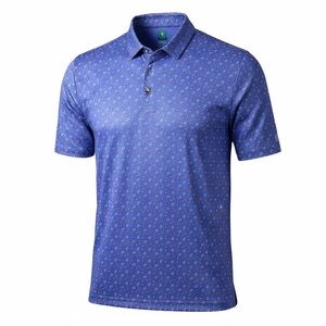 Pro Tour Golf Stylish Purple Polo Shirt for Men